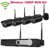 Black 4CH 1080P WIFI NVR Kit